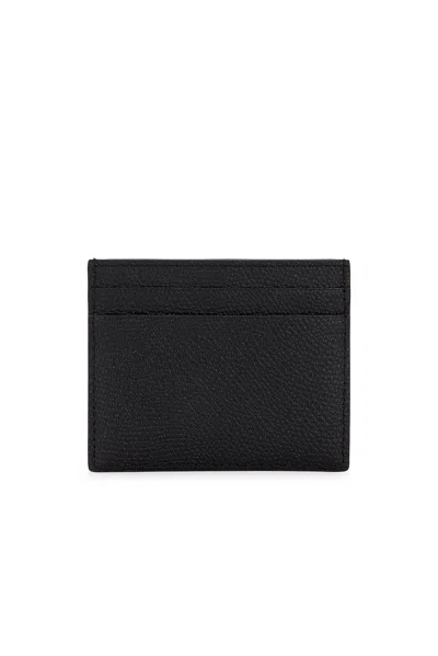 Valentino Garavani Vlogo Signature Garnet Calfskin Card Holder Accessories In Black