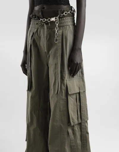 Dolce & Gabbana Waxed Faille Pants In Multi