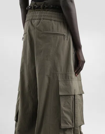 Dolce & Gabbana Waxed Faille Pants In Multi