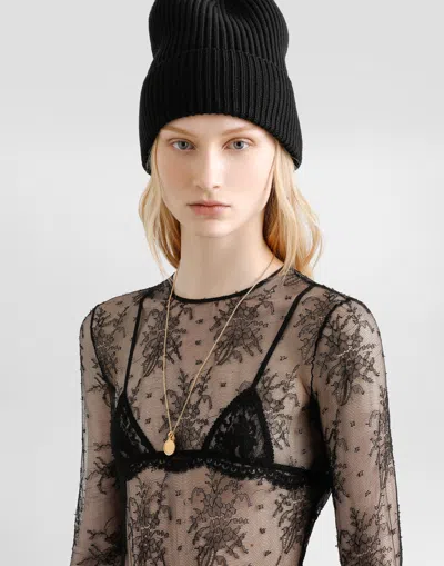 Dolce & Gabbana Lace Body In Animal Print