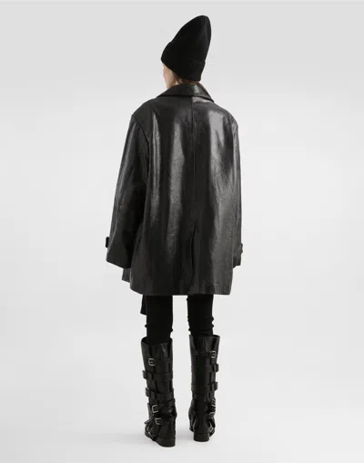 Dolce & Gabbana Virgin Wool Mini Skirt In Black