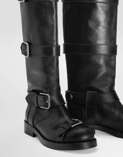 Dolce & Gabbana Saint Laurent Havana Havana Transparent Acetate Glasses In Black