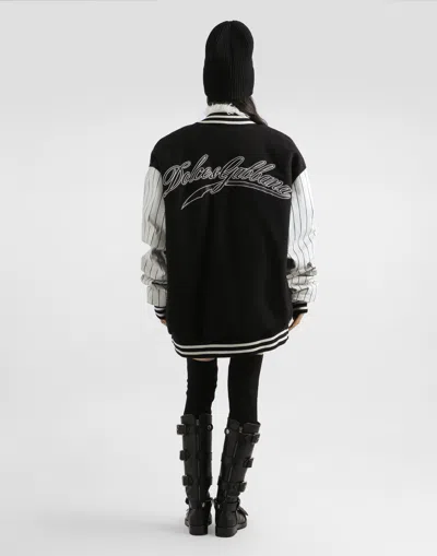 Dolce & Gabbana Black Bow-embellished Satin Mini Skirt In Black