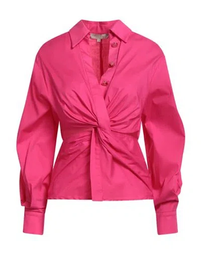 Eureka By Babylon Woman Top Fuchsia Size 8 Cotton, Elastane In Pink