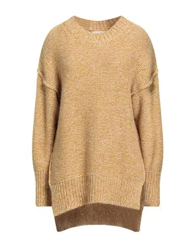 8pm Woman Sweater Mustard Size S Acrylic, Alpaca Wool, Wool, Viscose In Yellow