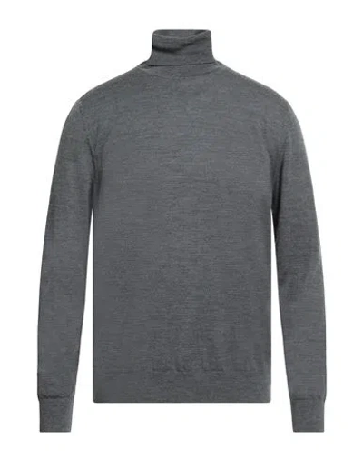 Simon Gray. Man Turtleneck Grey Size Xxl Merino Wool In Gray