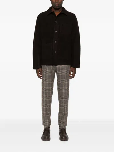 Universal Works Button-down Patch-pocket Jacket In Black