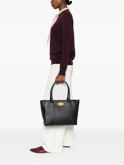 Mulberry Small Bayswater 9 To 5 Leather Shoulder Bag In Black