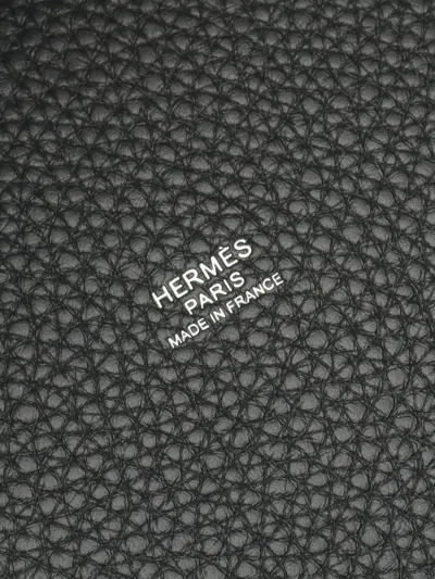 Pre-owned Hermes 2025 Clemence Picotin Lock 18 Handbag In Green