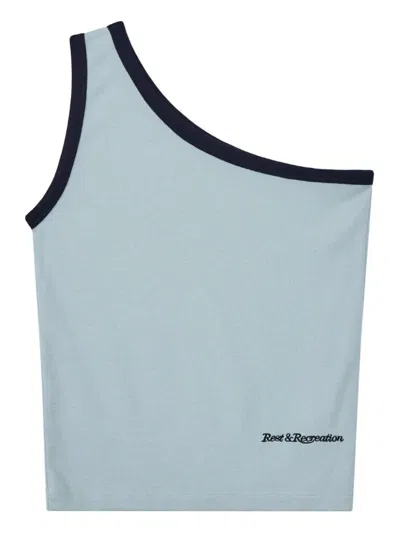 Rest&recreation One-shoulder Top In Blue