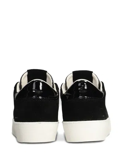 Date Hill Low Pop Sneakers In Black Suede And Fabric In Black