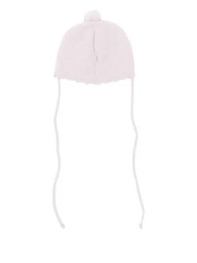Paz Rodriguez Pom-pom Scalloped Beanie In Pink