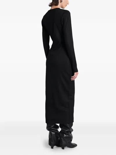 长袖中长连衣裙