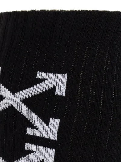 Off-white Arrow-print Socks In Black