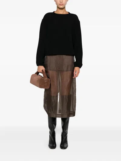 Herno Drawstring-hem Sweatshirt In Black