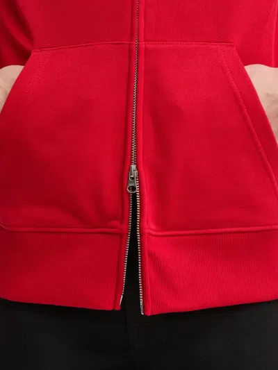 Gant Embroidered-logo Sweatshirt In Red