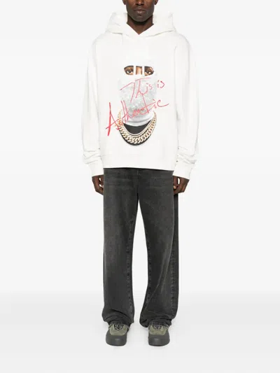 Ih Nom Uh Nit Graphic-print Hoodie In White