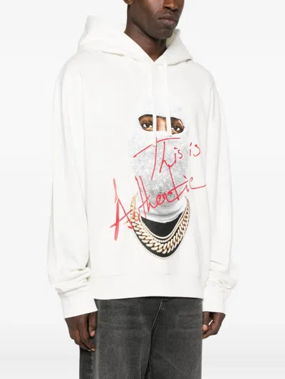 Ih Nom Uh Nit Graphic-print Hoodie In White