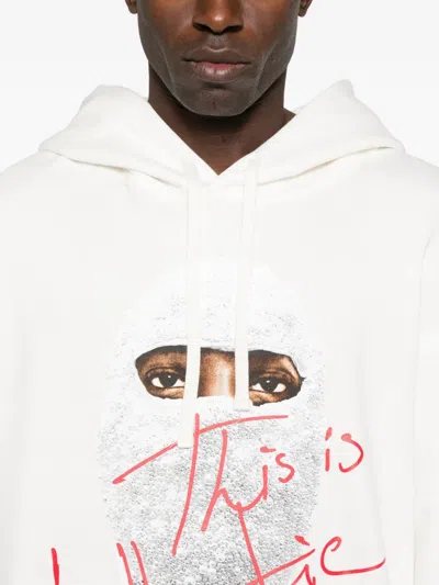 Ih Nom Uh Nit Graphic-print Hoodie In White