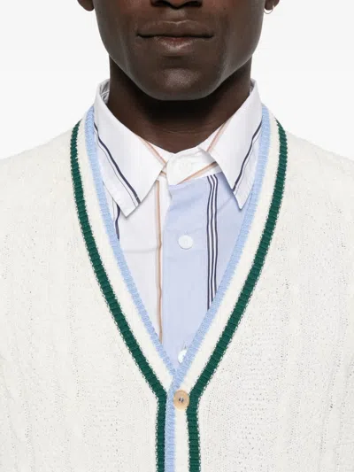 Gallia Button Sweater Vest In White