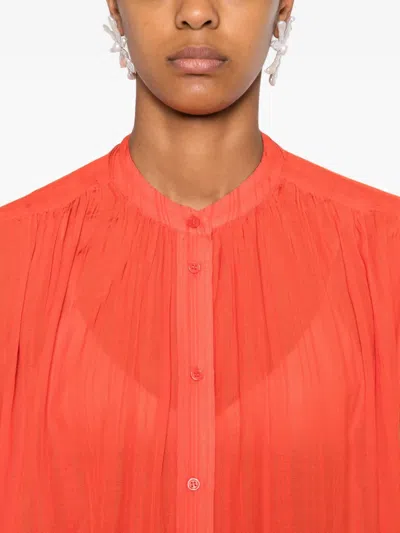 Vanessa Bruno Clio Sleeveless Blouse In Orange Fluo In Orange
