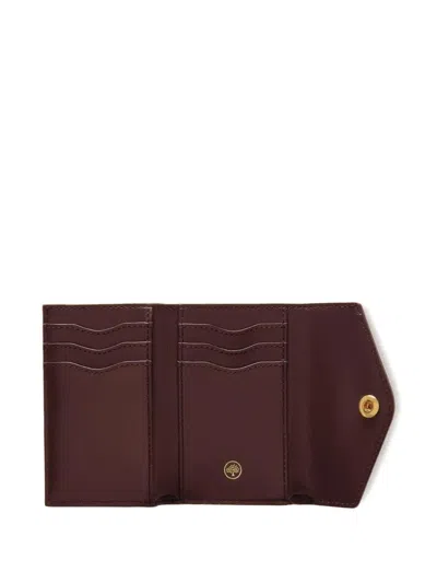 Mulberry Folded Leather Wallet In Black