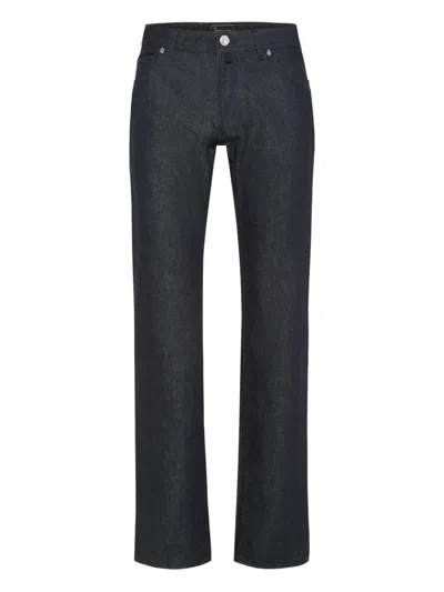 Billionaire Daddy Five-pocket Jeans In Blue