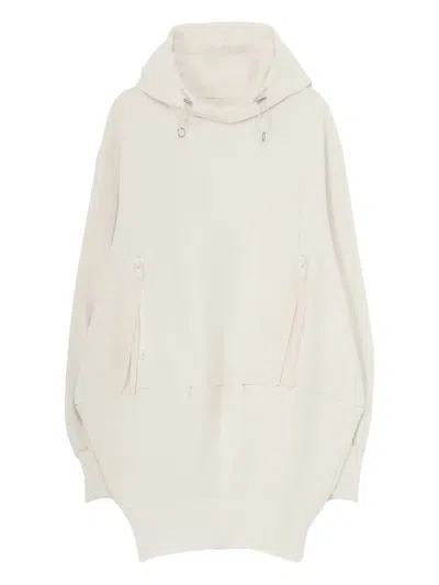 Yohji Yamamoto Drawstring Hooded Jumper In Multi