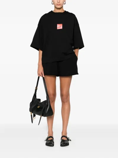 Hamza Drawstring Elastic-waist Shorts In Black