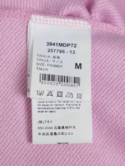Msgm Rabbit-embroidered Track Pants In Pink