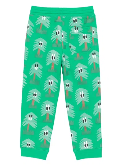 Stella Mccartney Tree-print Drawstring Trousers In Green