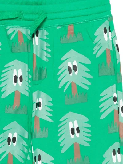 Stella Mccartney Tree-print Drawstring Trousers In Green
