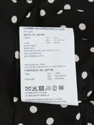 Comme Des Garçons Tao Ruffled Peplum Jacket In Black