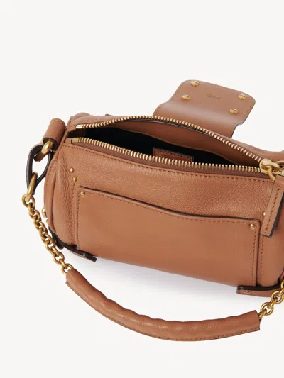 Chloé Chloe Women Biscuit Leather Small Paddington Shoulder Bag In Brown