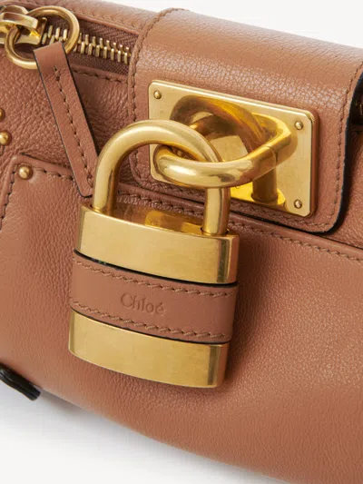 Chloé Chloe Women Biscuit Leather Small Paddington Shoulder Bag In Brown