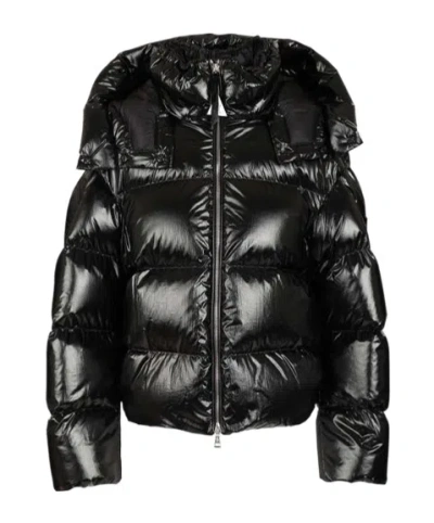 Moncler X Ee72 By Edward Enninful Lothar Glossy Down Jacket In Black