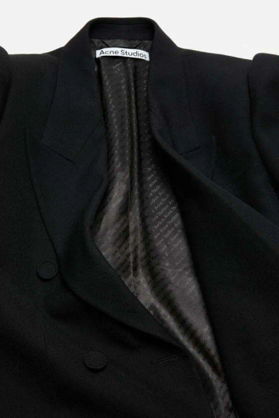 Acne Studios Double-breasted Blazer In Black