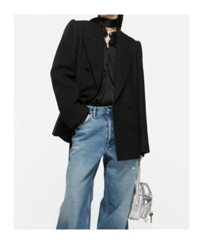 Acne Studios Double-breasted Blazer In Black