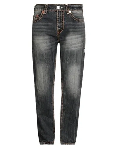 True Religion Man Jeans Black Size 34 Cotton, Polyester In Black