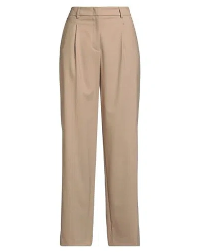 Peserico Easy Woman Pants Sand Size 6 Wool, Polyester, Elastane In Neutral