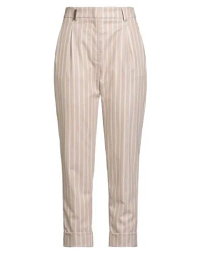 Peserico Woman Pants Beige Size 8 Virgin Wool, Polyamide, Polyester, Elastane In Neutral