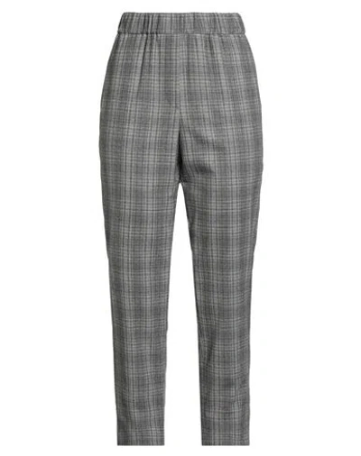 Peserico Woman Pants Grey Size 6 Virgin Wool, Elastane In Gray