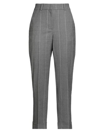 Peserico Easy Woman Pants Grey Size 6 Virgin Wool, Elastane In Gray