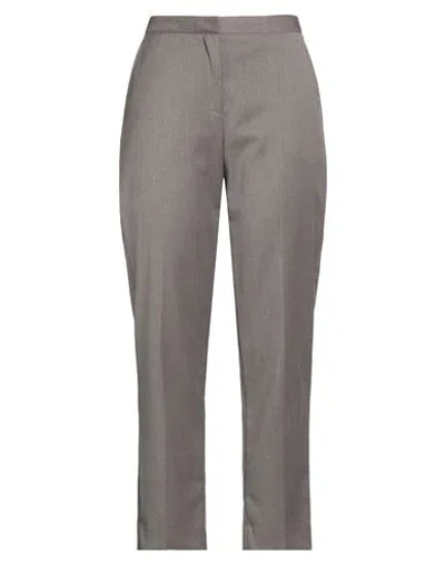 Camicettasnob Woman Pants Grey Size 6 Polyester, Viscose, Elastane In Brown