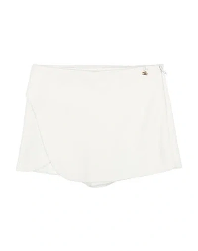 Elisabetta Franchi La Mia Bambina Toddler Girl Shorts & Bermuda Shorts White Size 4 Polyester In White