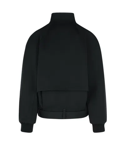 Lanvin Wool Twill Casual Jacket In Black