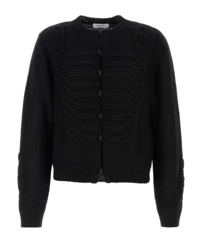 Alexander Mcqueen Viscose Blend Cardigan Featuring Button Detailing In Blue