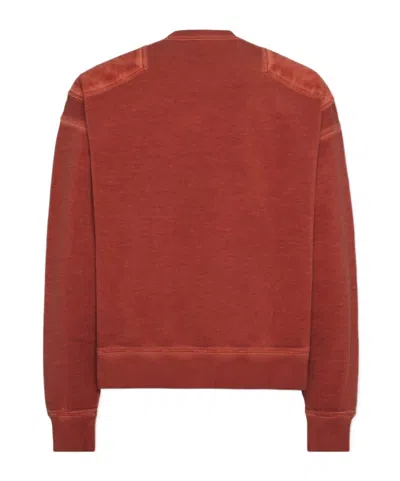Dsquared2 Man Sweatshirt Rust Size M Cotton In Brown