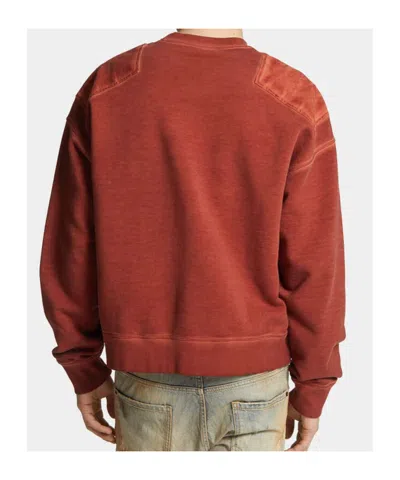 Dsquared2 Man Sweatshirt Rust Size M Cotton In Brown