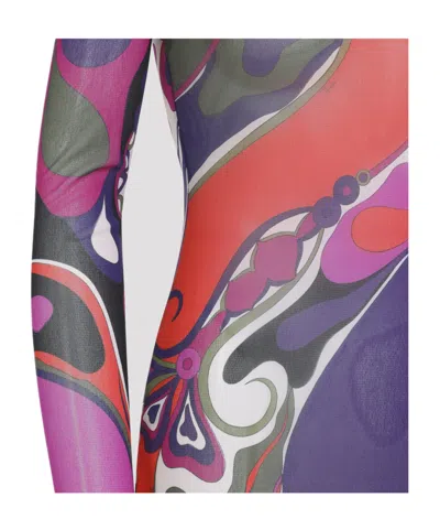 Pucci Orchid Print Dress In Multi